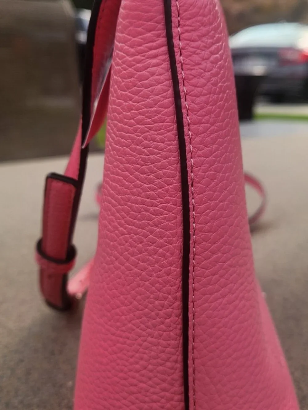 Kate Spade Harlow Crossbody Bag Bright Blox Pink Pebbled Leather NWT